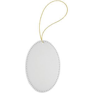 Subli-Tru Full Color Oval Ornament with Gold String