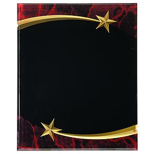 9 x 11 Red Marble Shooting Star Acrylic Plaque