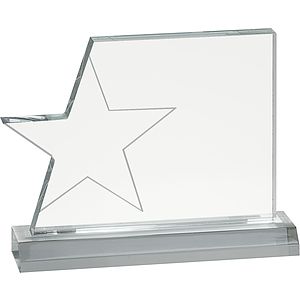 714 x 5 14 Clear Star Page Acrylic with 712 Base