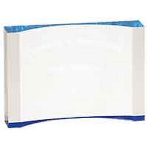 5 x 3 12 Blue 1 Thick Acrylic Crescent