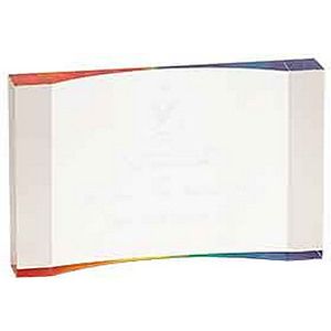 7 x 4 12 Rainbow 1 Thick Acrylic Crescent