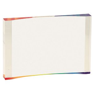 8 x 5 12 Rainbow 1 Thick Acrylic Crescent