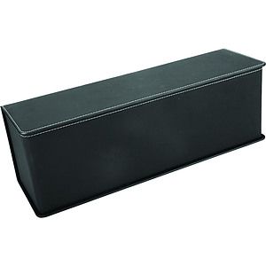 BlackSilver Leatherette Single Wine Box WTools