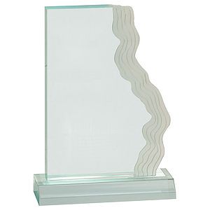 612 x 9 Jade Frosted Waterfall Edge Acrylic with 712 Base