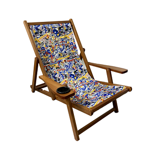 Wood Sling Chair (Full Color)