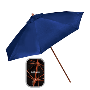 9' Wooden Market Umbrella