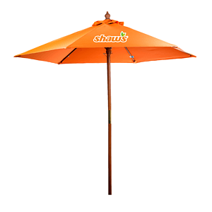 7' Wooden Market Umbrella