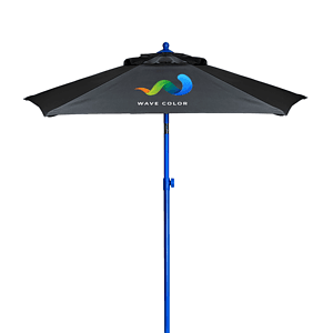 7' Colored Steel Market Umbrella