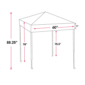 5' Pop Up Tent (Full Color)