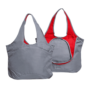 Gray Village Zipper Tote Bag
