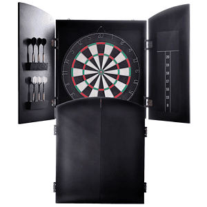Dartboard with Cabinet