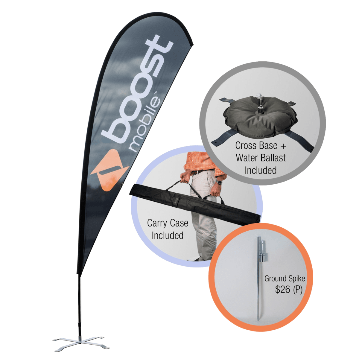 Teardrop Banner (Double Sided)