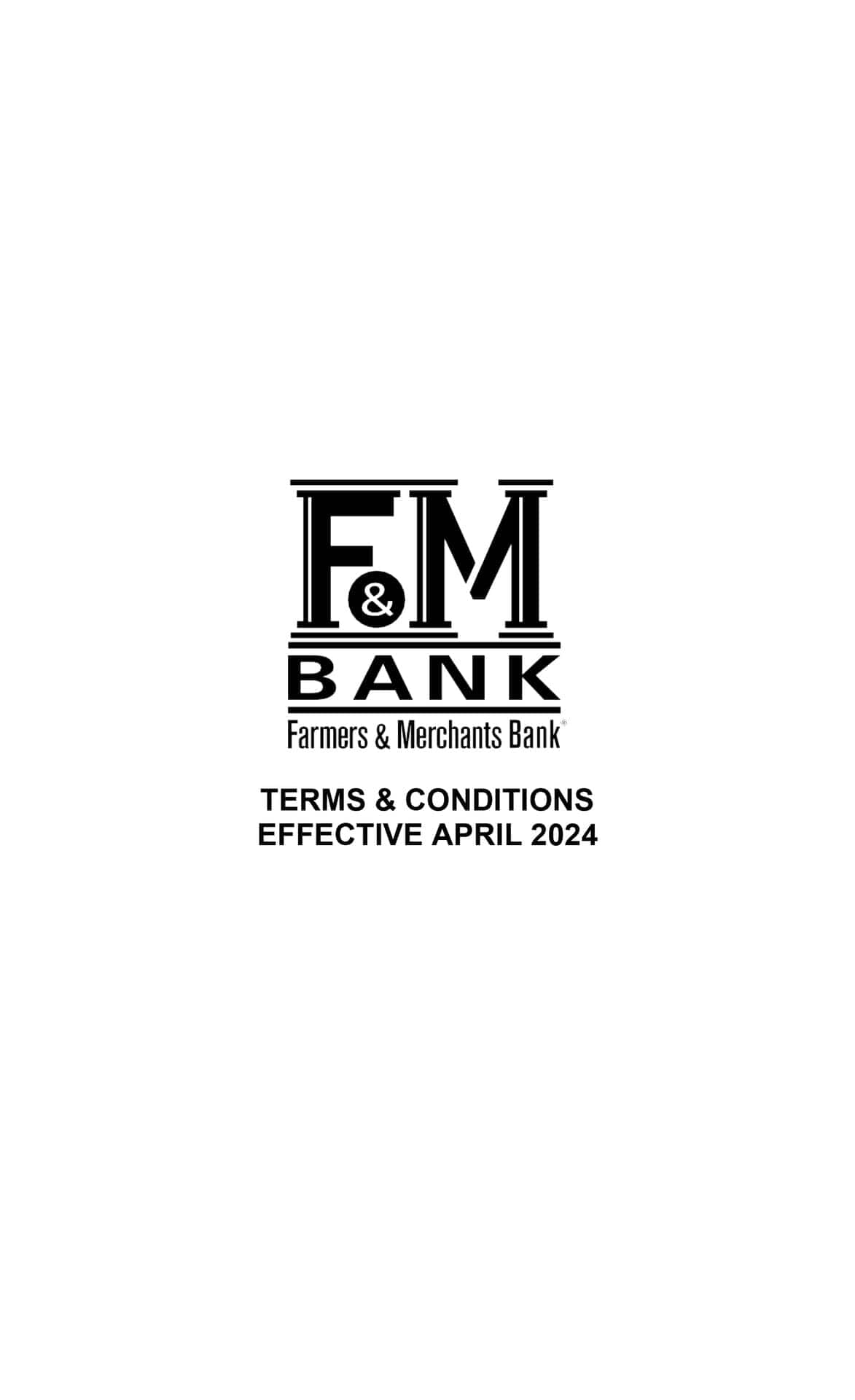 F&M Terms & Conditions Booklet (Pack of 25)