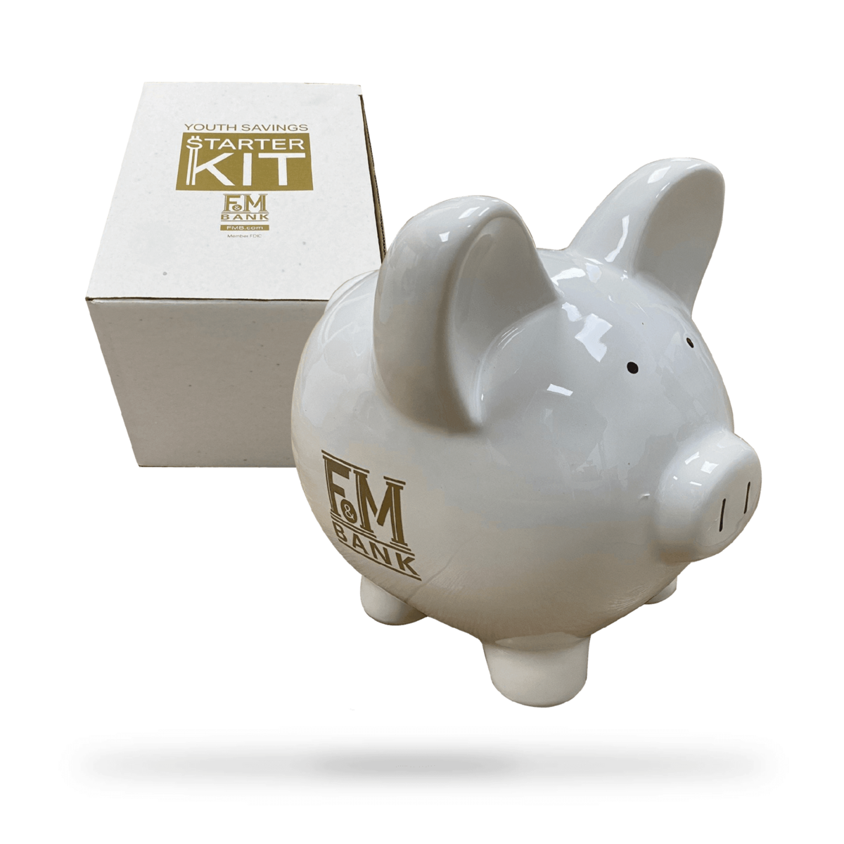 Youth Savings Kit / Ceramic Piggy Bank