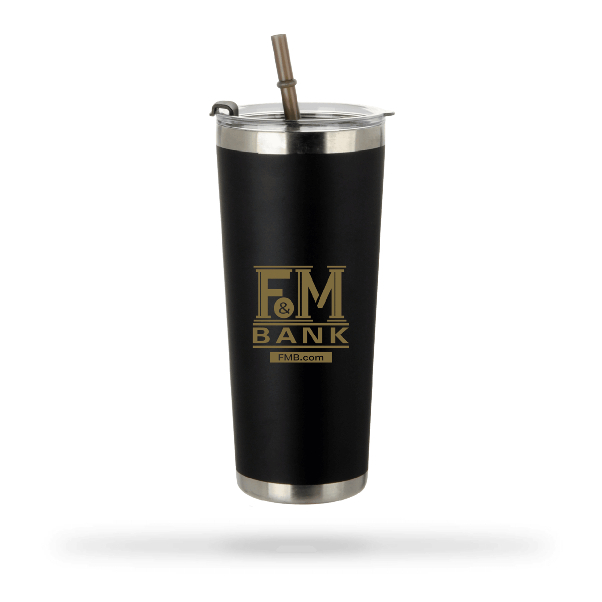 20 oz. Stainless Steel Tumbler with Straw