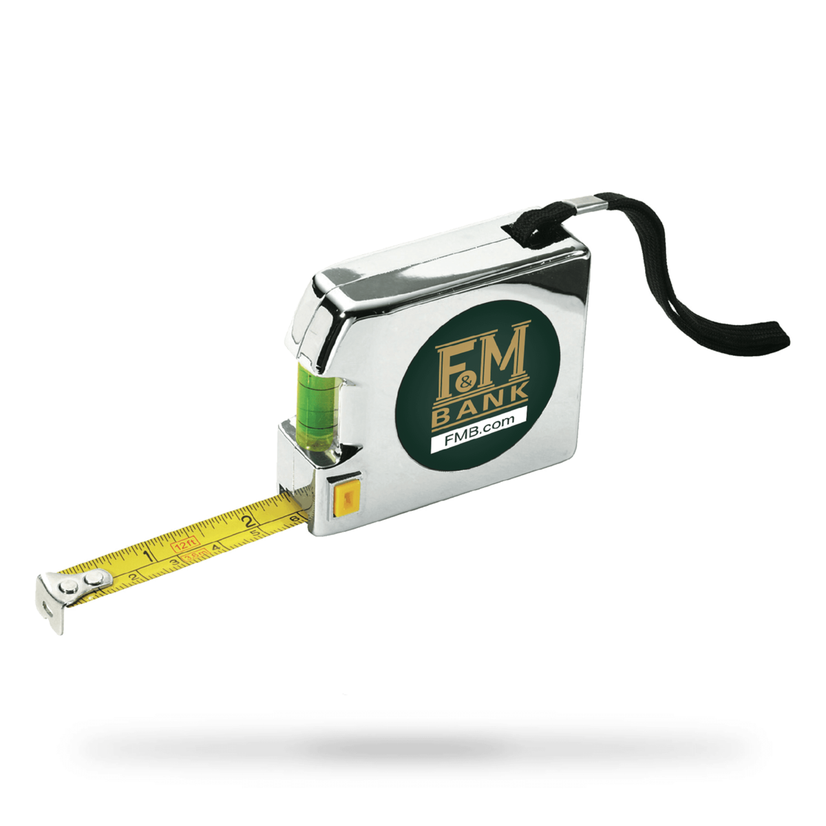 12 ft. Chrome Tape Measure & Level