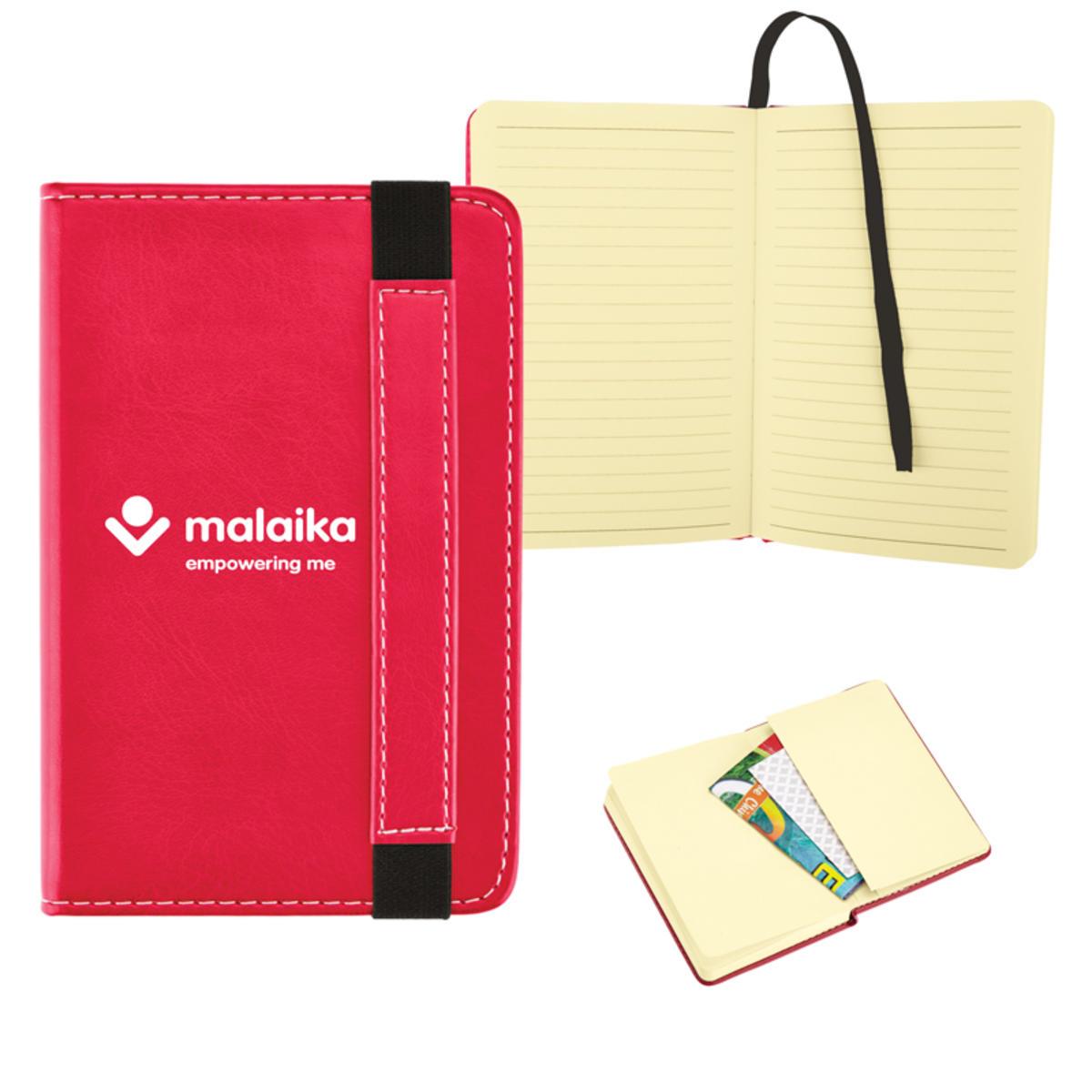 Bound journal with expandable pocket 3" x 5" Corporate Specialties