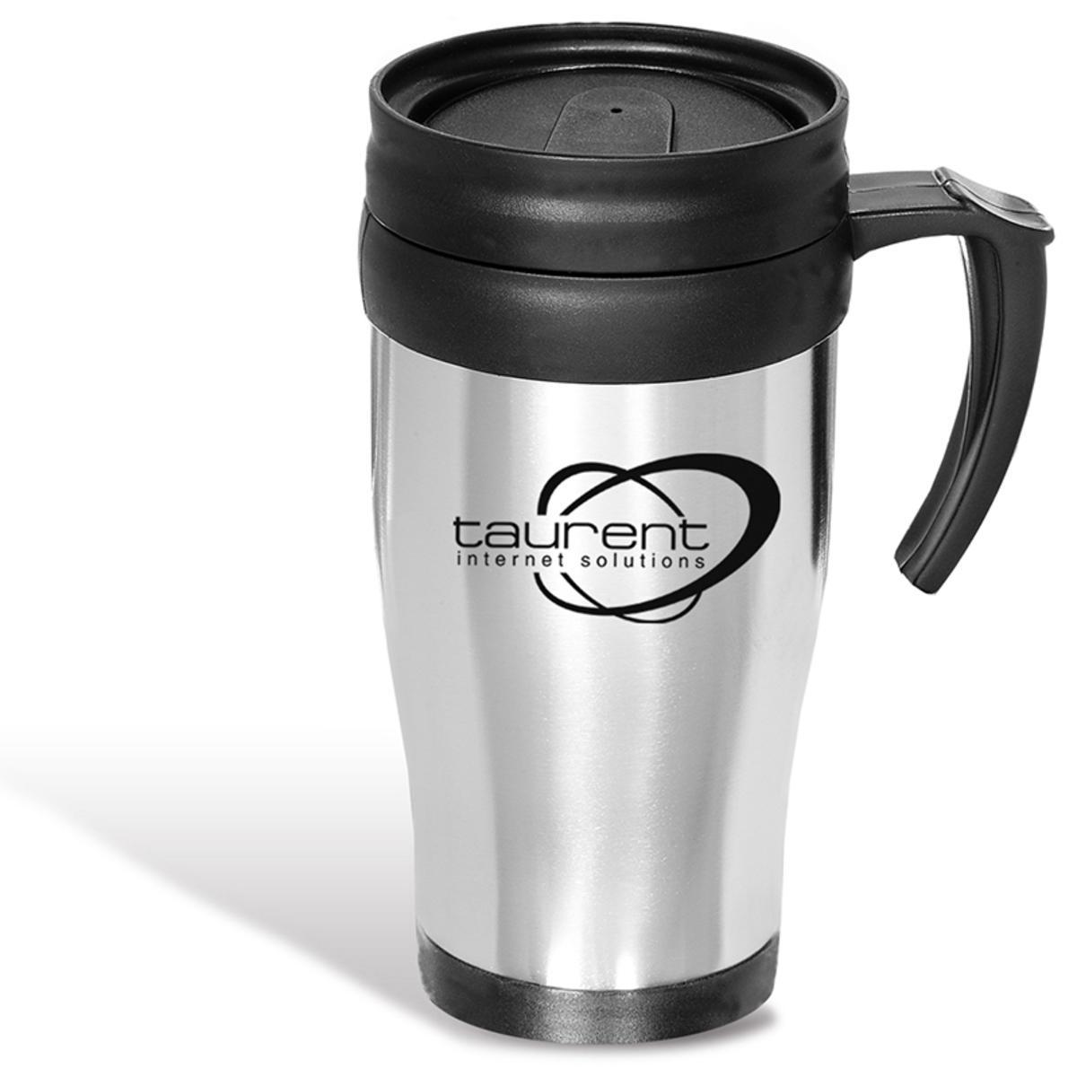Promotional Stainless 16 oz. commuter mug Personalized With Your Custom