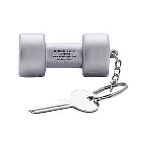 Dumbbell Shape Stress Ball Keychain