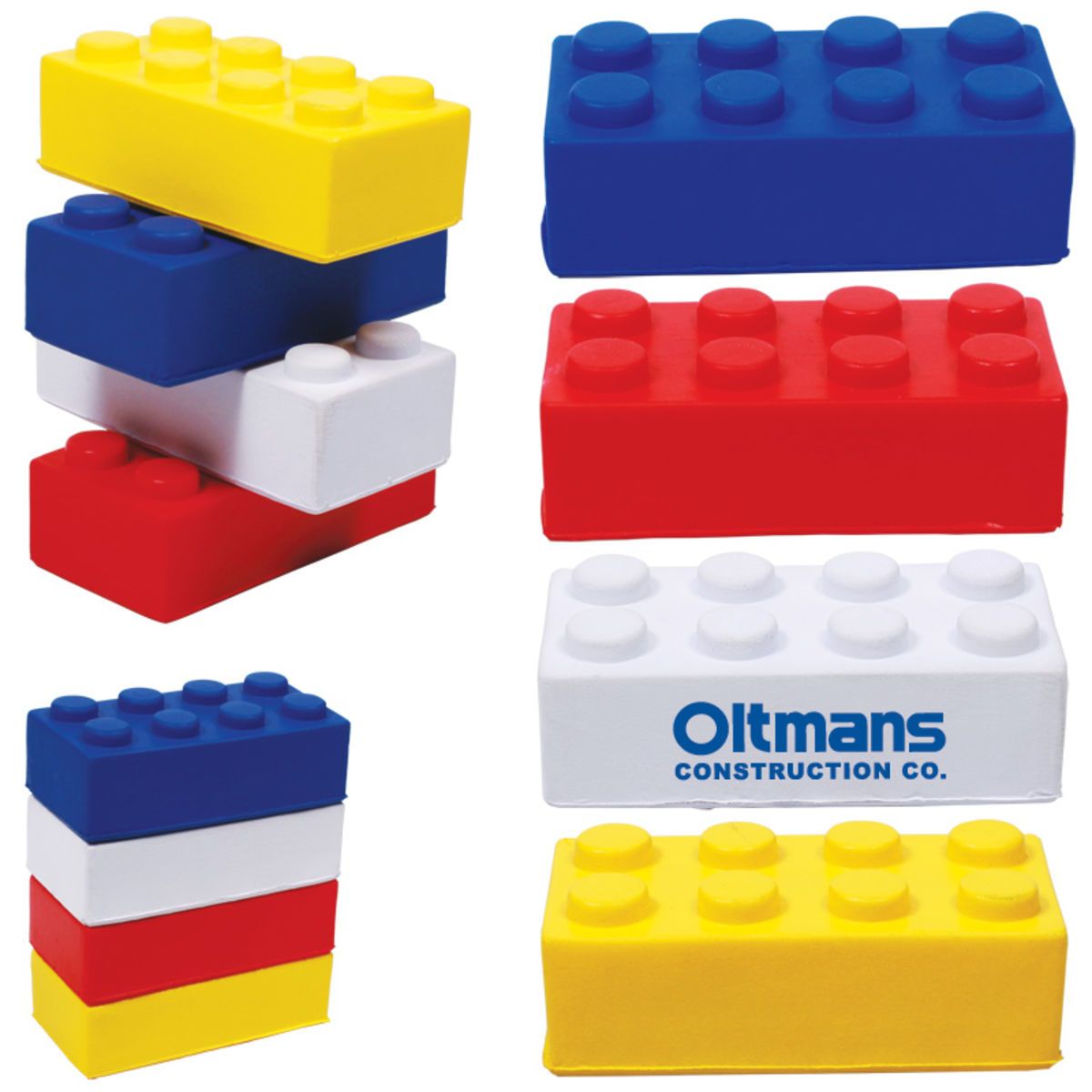 Promotional Building block stress reliever Personalized With Your