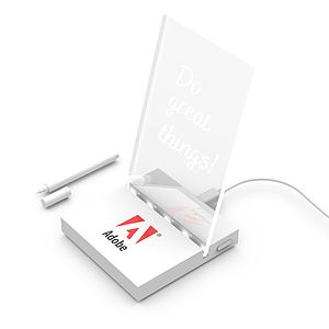 ClearPad Glow : Transparent memo pad with glow-up base