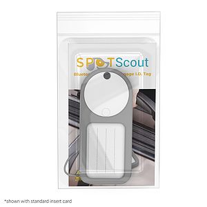 SpotScout: Combination Bluetooth tracker and luggage tag