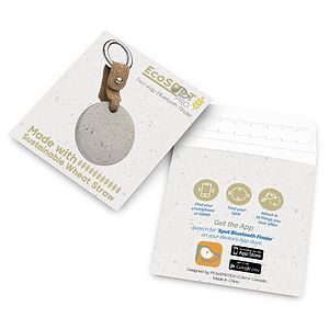 EcoSpot Pro: Eco-Conscious Bluetooth Tracker with Cork Keychain
