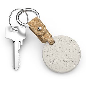 EcoSpot Pro: Eco-Conscious Bluetooth Tracker with Cork Keychain