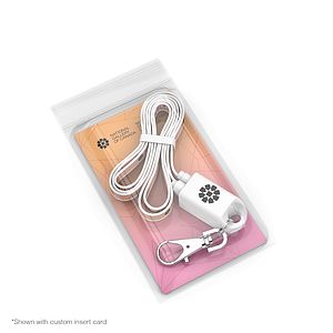 Lanyard Type C : Event badge holder and USB C charging cable