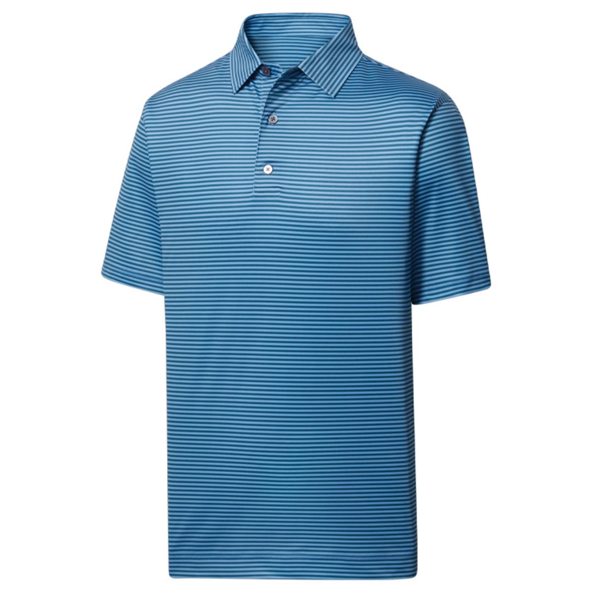 Footjoy prodry performance lisle feeder stripe polo self collar