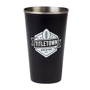 16 oz. Black Stainless Steel Pint Tumbler