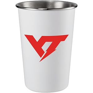 16 oz. White Stainless Steel Pint Tumbler