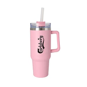 40 oz Stainless Steel Double Wall Mug w/Lid - Free Gift Box