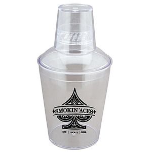 18 oz. Clear Plastic Cocktail Shaker