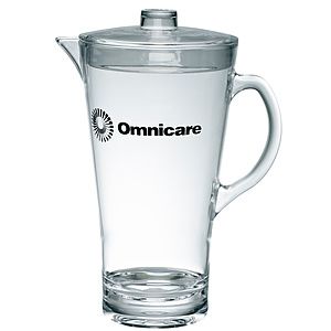 2 Liter Clear Acrylic Plastic Pitcher w/Lid