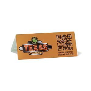 Menu/Info Scanner Table Tent