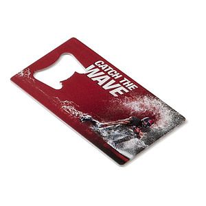 Stainless Steel Bottle Opener w/Full Coverage Imprint