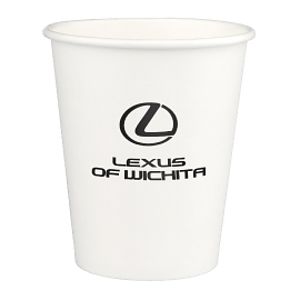 10 oz Squat White Disposable Paper Cup