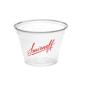 9 oz. Squat Clear Plastic Party Cup