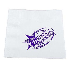 3-Ply White Luncheon Napkin 6.5" x 6.5"