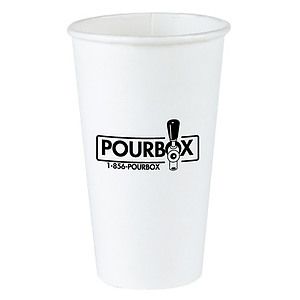 16 oz White Disposable Paper Cup