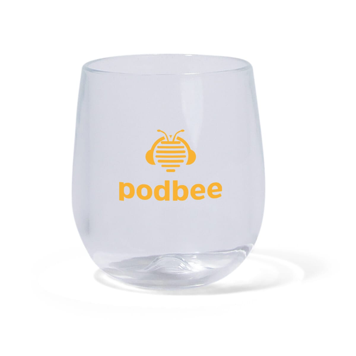 14 oz SiliPint Crystal Clear Silicone Stemless Wine Glass
