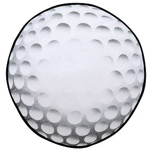 GOLF BALL SHAPED SPORTS TOWEL