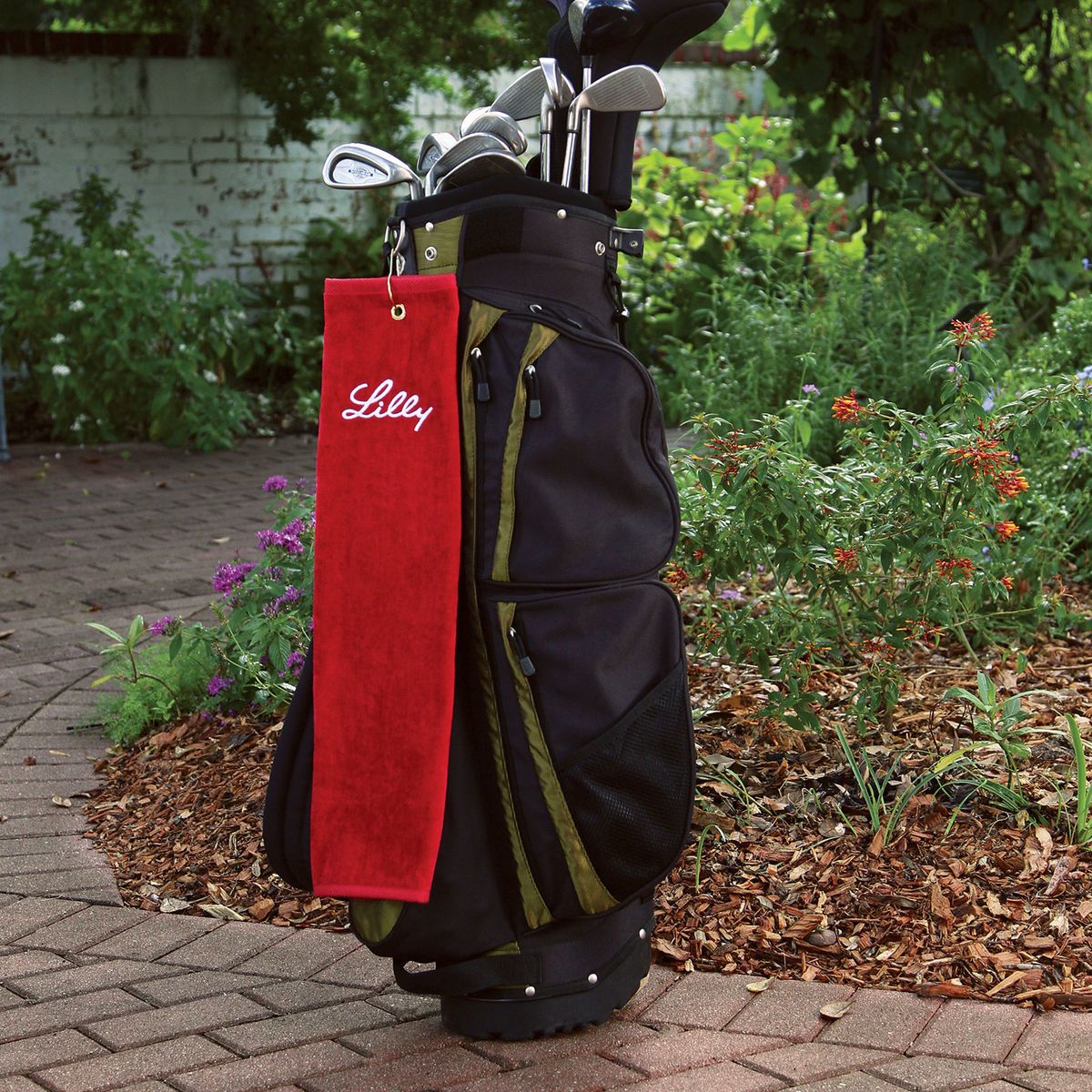 The platinum collection golf towel w trifold grommet Corporate