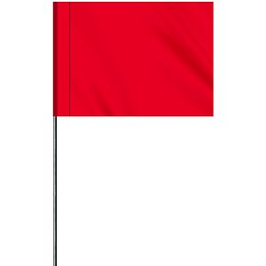 1-Color 2.5" x 3.5" Custom Vinyl Marking Flag with 11.5" Wire