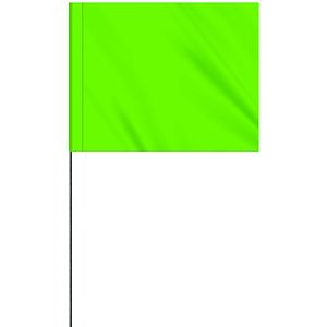 1-Color 4" x 5" Custom Vinyl Marking Flag with 36" Wire