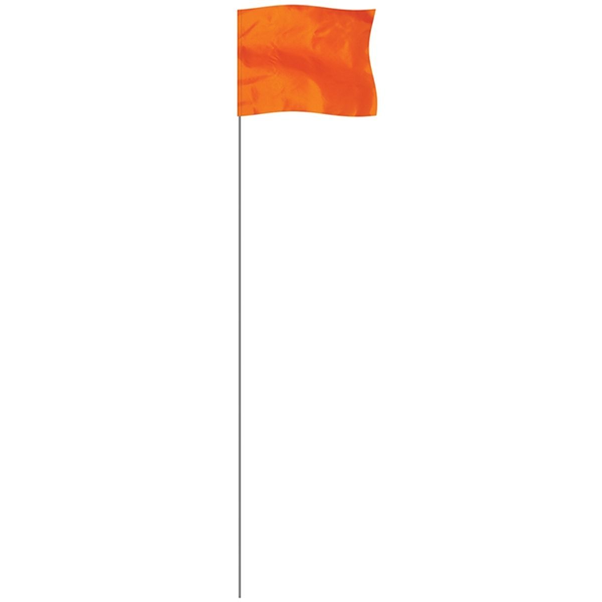 Promotional Orange 4 x 5 marker flag on a 21 wire Personalized With