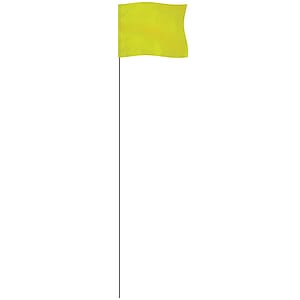 Lime 4" x 5" Marker Flag on a 21" Wire