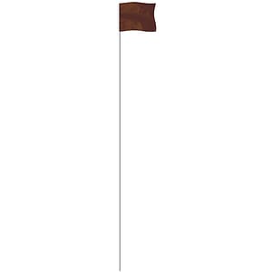 Brown 4" x 5" Marker Flag on a 36" Wire