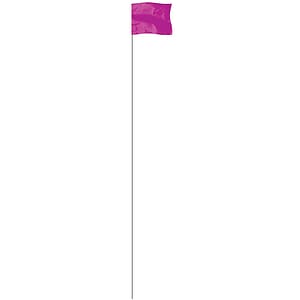 Purple 4" x 5" Marker Flag on a 36" Wire